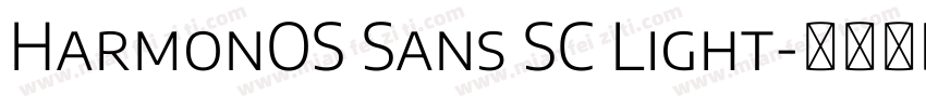 HarmonOS Sans SC Light字体转换